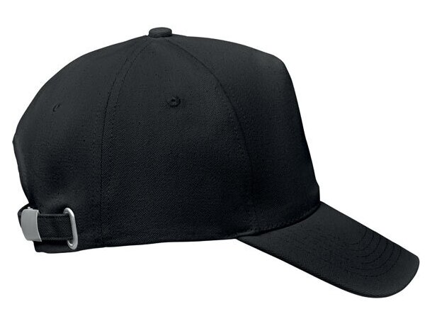 Gorra béisbol de alg. orgánico Bicca Cap Negro detalle 2