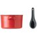 Tazón vintage de cerámica para desayuno con cuchara Piga Bowl Rojo detalle 8