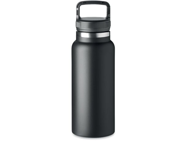 Botella termo personalizada de acero 970ml Cleo Large Negro detalle 1