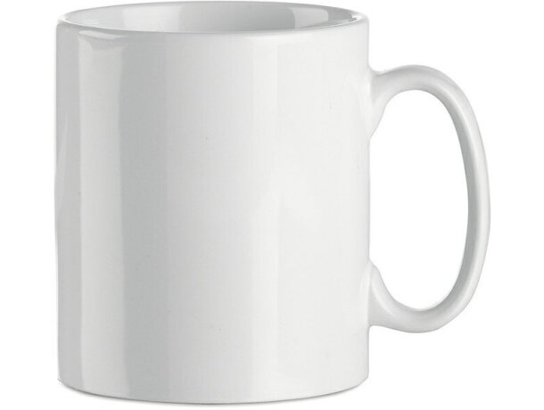 Taza de cerámica lisa para sublimacón a todo color blanca personalizado