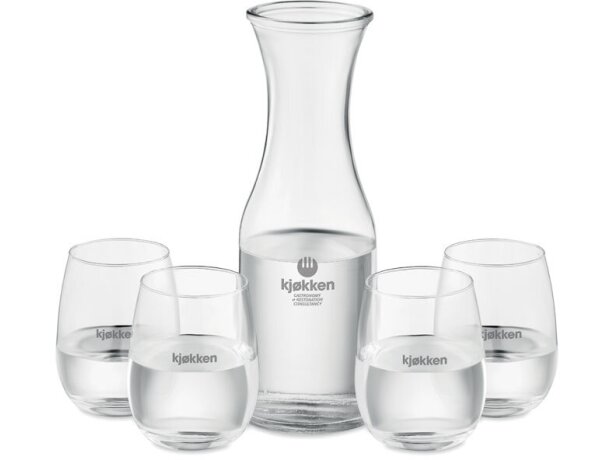 Set de bebida publicitario de cristal Piccadilly Violeta detalle 4