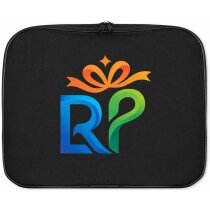 Funda de ordenador publicitaria PET acolchada 2.5mm negra 34 x 24 cm