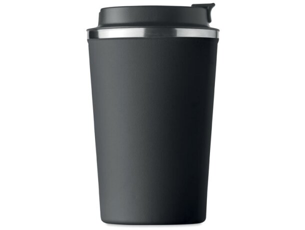 Vaso acero Brace Negro detalle 2