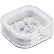 Auriculares de silicona en caja blanco barato