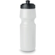 Botella deportiva de plástico sólido 700 ml barata negra