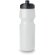 Botella deportiva de plástico sólido 700 ml blanco