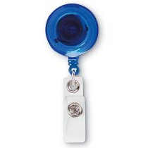 Insignia con clip para identificación azul