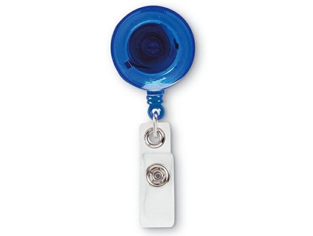 Insignia con clip para identificación azul personalizado