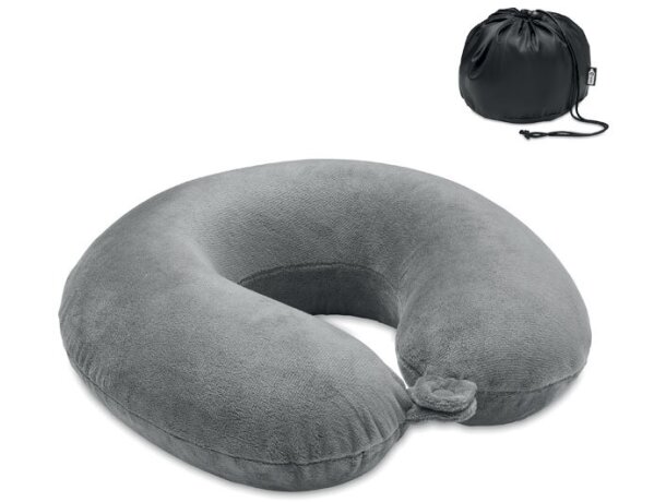 Almohada viaje de espuma pu Dreams Gris claro detalle 3