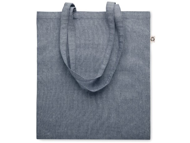 Bolsa de la compra 100% algodón asas largas 140 g/m2 Gris oscuro detalle 6