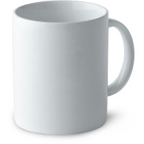 Taza de cerámica básica para transfer vitrificable blanca Taza de cerámica básica para transfer vitrificable blanca
