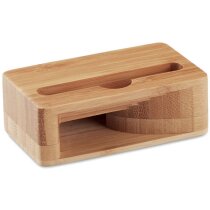 Soporte móvil bambú amplificador pasivo caracol