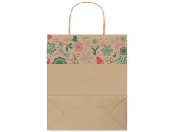 Bolsas de papel baratas reciclado 90 g/m2 BAO Small Beige detalle 2