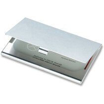 Tarjetero sencillo de aluminio personalizado plateado brillante Tarjetero sencillo de aluminio personalizado plateado brillante