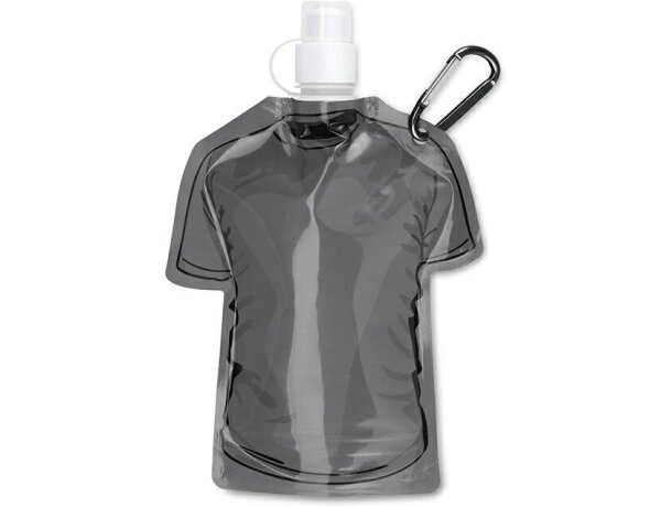 Botellín plegable forma de camiseta barato negro Botellín plegable forma de camiseta barato negro