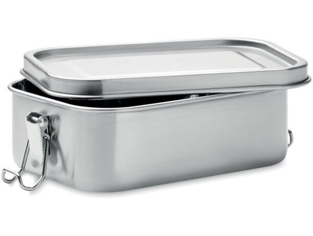 Fiambrera de acero inox. 750 ml Chan Lunchbox Plateado mate detalle 1