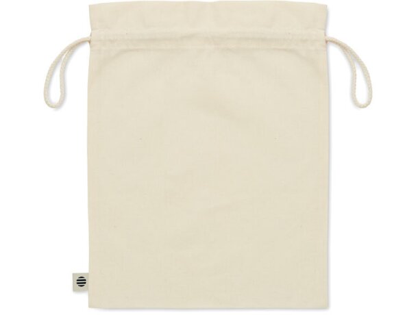Bolsa ecológica 100% algodón orgánico Beige detalle 1