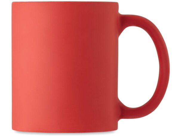 Taza de color mate 300 ml Dublin Colour Rojo detalle 3