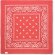 Pañuelo de cabeza 90 gr/m² Bandida Rojo detalle 10