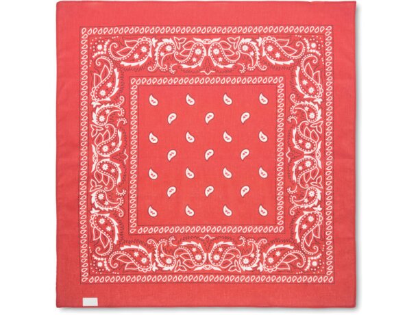 Pañuelo de cabeza 90 gr/m² Bandida Rojo detalle 9
