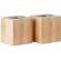 Set de 2 velas Pyramide Madera detalle 3