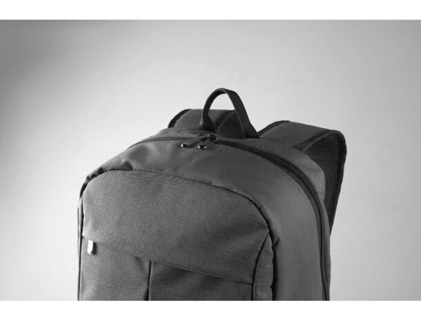 Mochila para portátil promocional de compartimento para tablet plástico Gris claro detalle 11