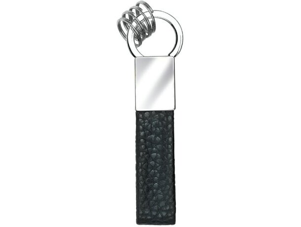 Llavero con varios aros negro personalizado