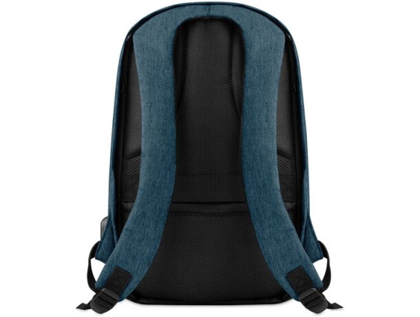 Mochilas para ordenador 13 corporativas antirrobo de poliéster Berlin Azul detalle 6