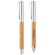 Set bolígrafo y roller barato metálicos tinta 2 colores Quercus Madera detalle 3