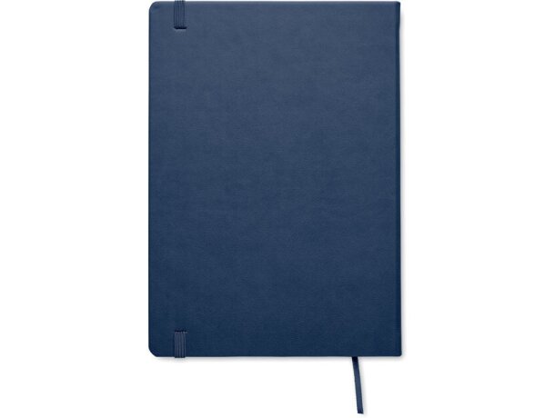 Libretas con banda elastica en pu Azul detalle 5