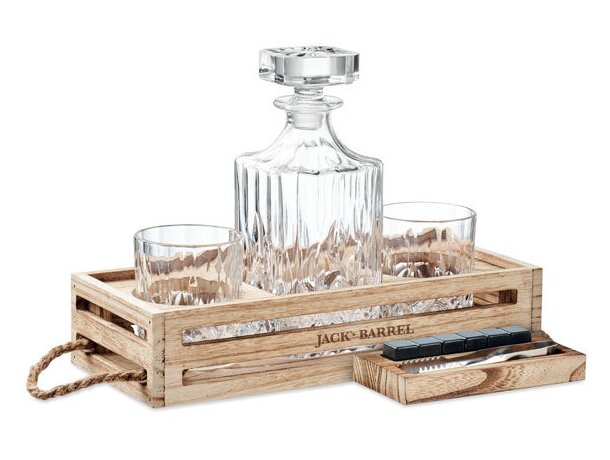 Set de whisky Bigwhisk Madera detalle 6