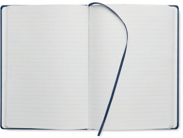 Libretas con banda elastica en pu Azul detalle 7