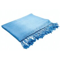 Pashmina con flecos azul Pashmina con flecos azul