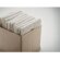 Caja plegable de algodón con bolsa de cierre con cuerdas Beige detalle 5