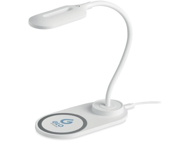 Lampara sobremesa cargador 10W Saturn Blanco detalle 3