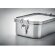 Fiambrera de acero inox. 750 ml Chan Lunchbox Plateado mate detalle 6