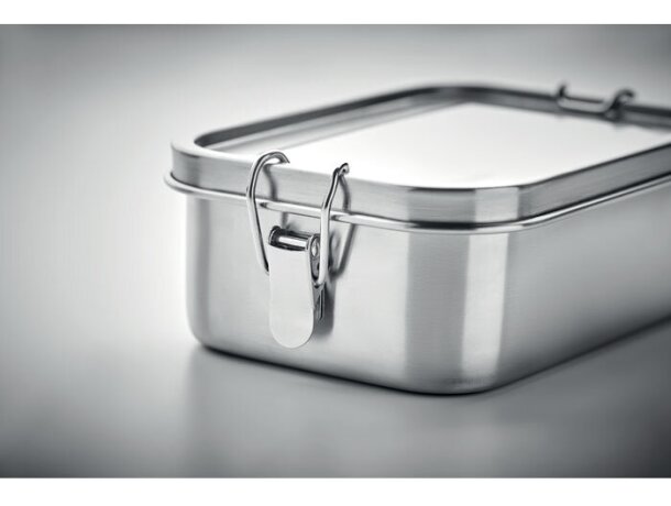 Fiambrera de acero inox. 750 ml Chan Lunchbox Plateado mate detalle 5