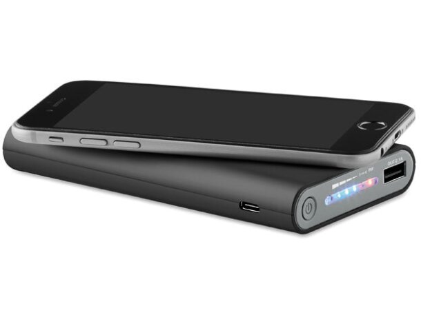 Powerbank corporativo de 8000 mah Vigor Negro detalle 1