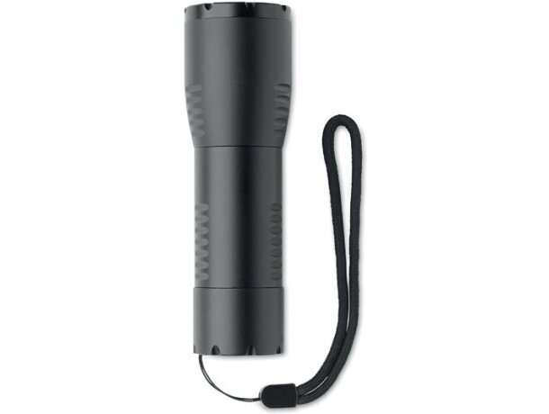 Linterna 9 leds aluminio Enta Negro detalle 1