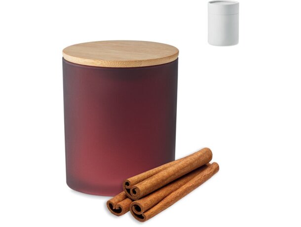 Velas publicitarias Keops Medium bambú cristal 200g 33 horas Verde detalle 17