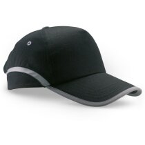 Gorra de beisboll con detalles reflectantes grabada negra Gorra de beisboll con detalles reflectantes grabada negra