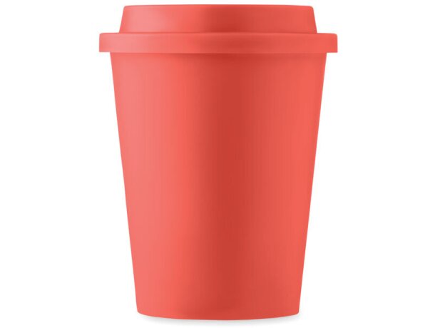 Vaso de doble pared PP 300 ml Sora Rojo detalle 5