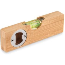 Nivel abrebotellas Spiren bambú natural compacto