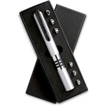 Puntero láser moderno inalámbrico personalizado plateado mate Puntero láser moderno inalámbrico personalizado plateado mate