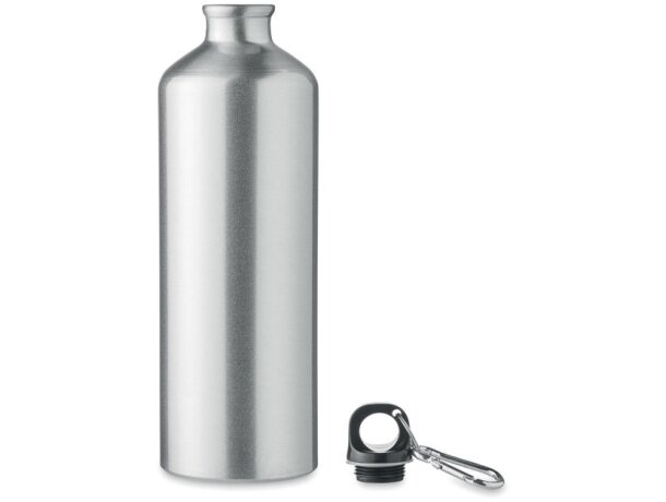 Botella de aluminio 1L Moss Large Plateado mate detalle 10