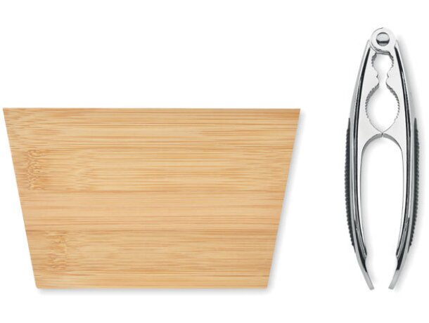 Bol para nueces incluye cascanueces de madera Nuez Madera detalle 3