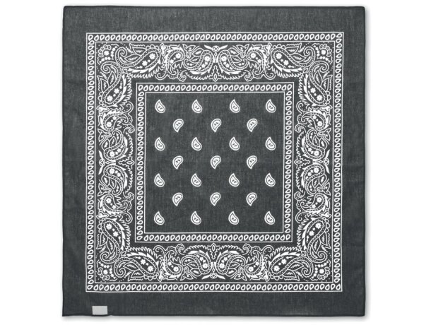 Pañuelo de cabeza 90 gr/m² Bandida Negro detalle 3