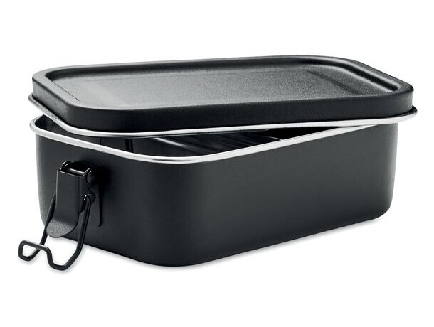 Fiambrera de acero inox. 750 m Chan Lunchbox Colour Negro detalle 2