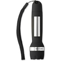 Linterna de luz led recargable personalizada negra Linterna de luz led recargable personalizada negra