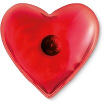Calienta manos personalizada corazón rojo brillante
